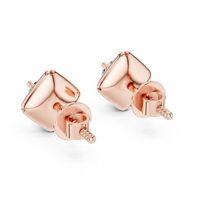 High Shine Solitaire Diamond Stud Earrings – Best Selling Design - Korean-Inspired Minimal Diamond Stud Earrings – Super Trendy