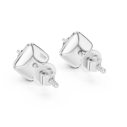 High Shine Solitaire Diamond Stud Earrings – Best Selling Design - Korean-Inspired Minimal Diamond Stud Earrings – Super Trendy