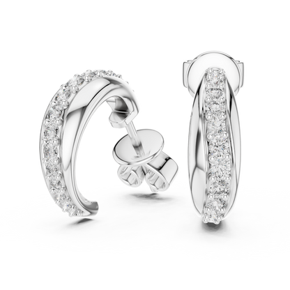 Gold Hoop Earrings for Women • Small Sparkle Hoops • Dainty Everyday Jewelry • Gift for Her