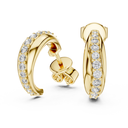 Gold Hoop Earrings for Women • Small Sparkle Hoops • Dainty Everyday Jewelry • Gift for Her