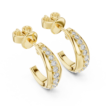 Gold Hoop Earrings for Women • Small Sparkle Hoops • Dainty Everyday Jewelry • Gift for Her