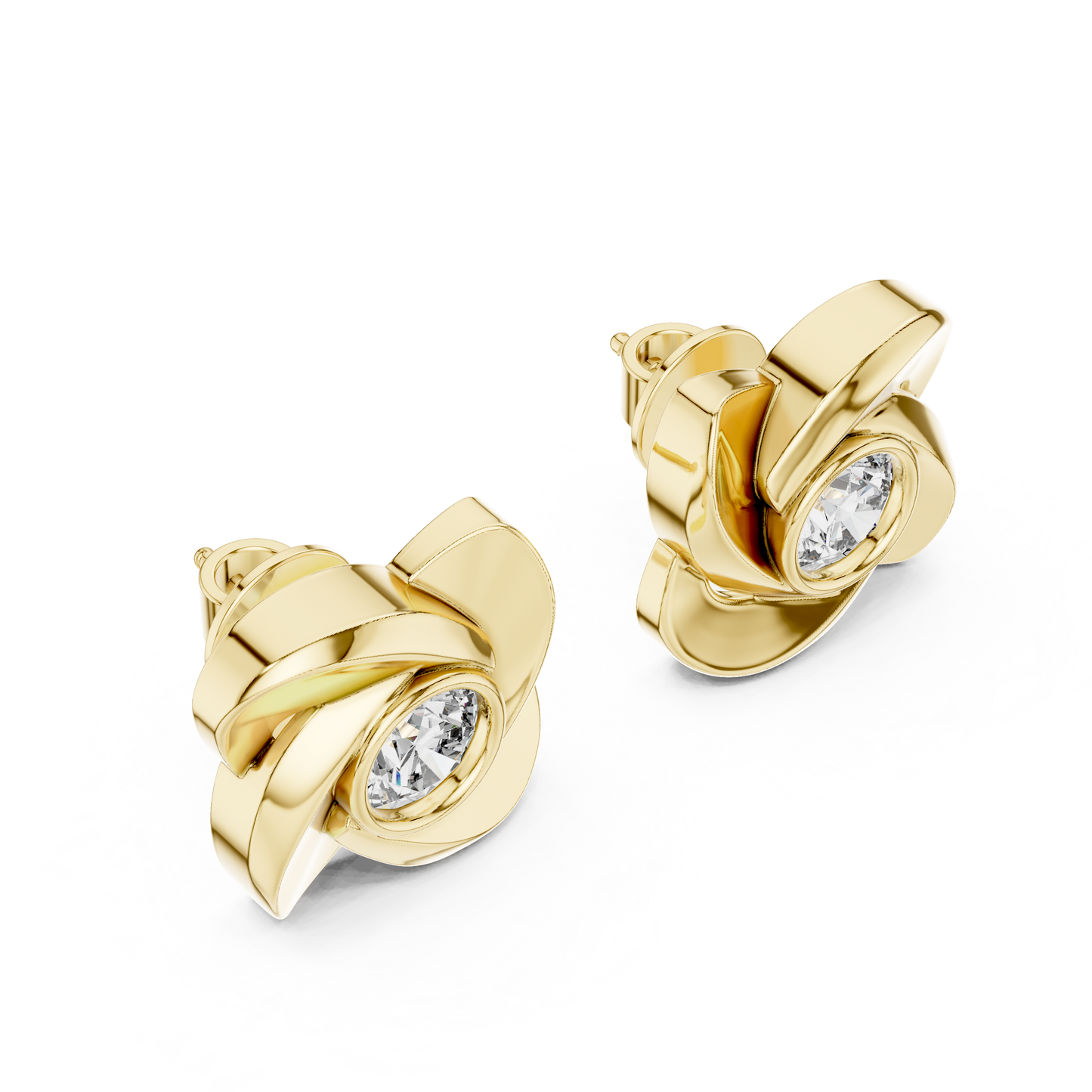 Everyday Luxury Gold Diamond Studs