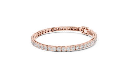 Empress Round Diamond Bracelet • High-Grade Gold Setting • Eternal Sparkle Design • Opulent Gift for Her
