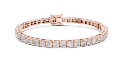 Empress Round Diamond Bracelet • High-Grade Gold Setting • Eternal Sparkle Design • Opulent Gift for Her