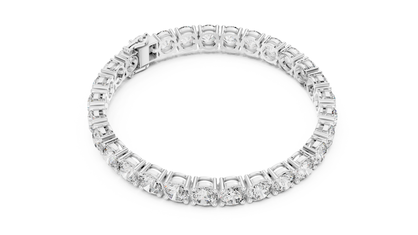 Classic 4-Prong Diamond Tennis Bracelet | Lab Diamond Jewelry | Everyday Luxury | Anniversary Gift