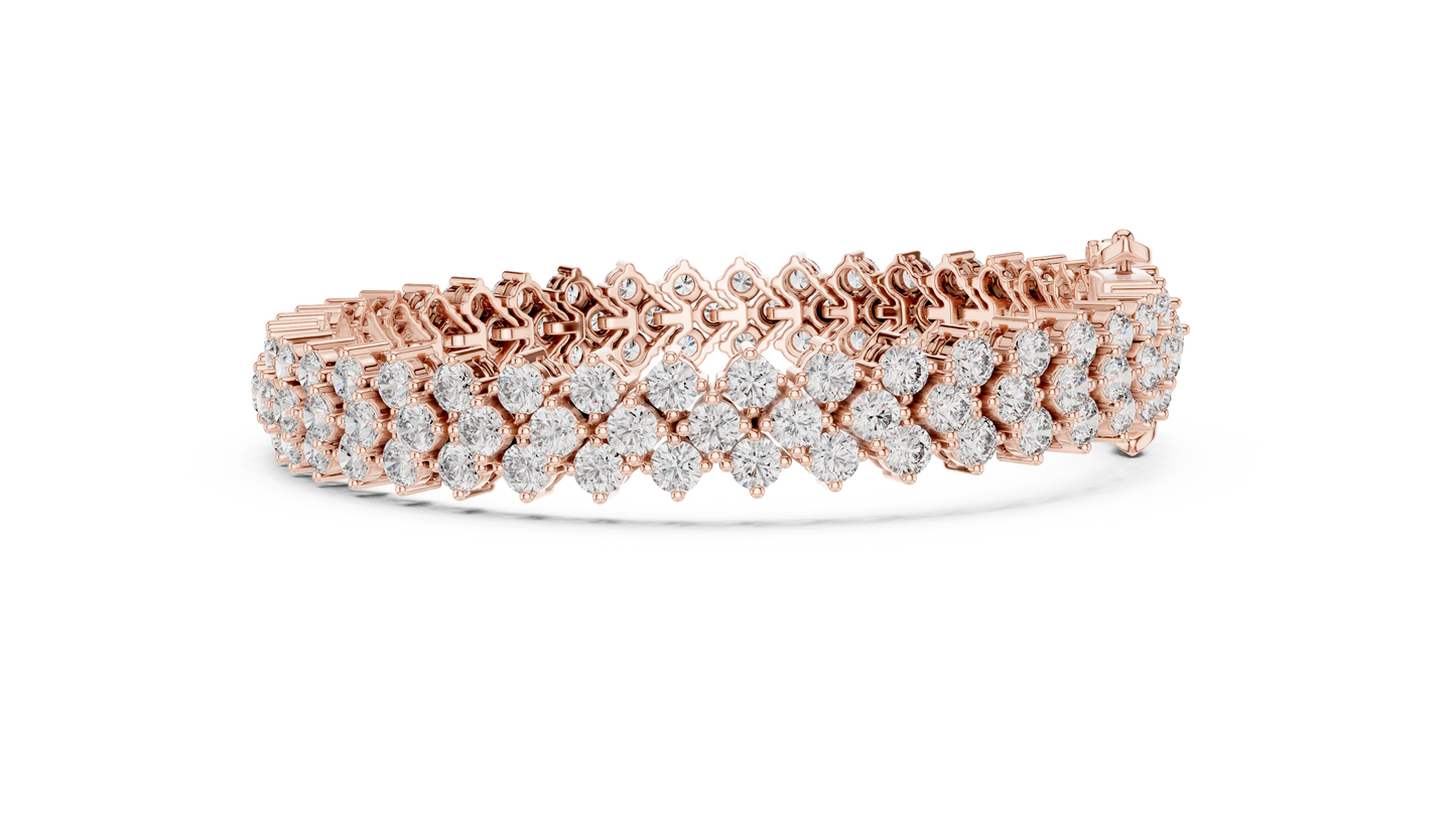 Empress Nova Luxe Bracelet | Elite Couture Diamond Stream | Signature Crafted Timeless Shine Architecture