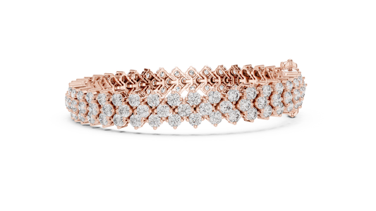 Empress Nova Luxe Bracelet | Elite Couture Diamond Stream | Signature Crafted Timeless Shine Architecture