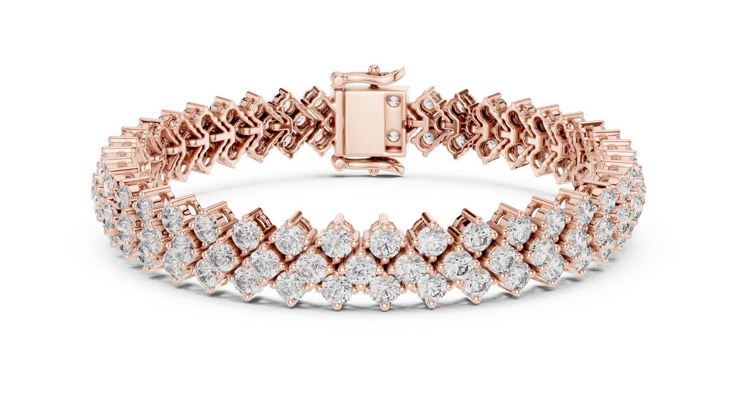 Empress Nova Luxe Bracelet | Elite Couture Diamond Stream | Signature Crafted Timeless Shine Architecture