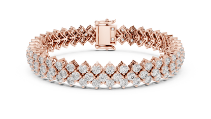 Empress Nova Luxe Bracelet | Elite Couture Diamond Stream | Signature Crafted Timeless Shine Architecture