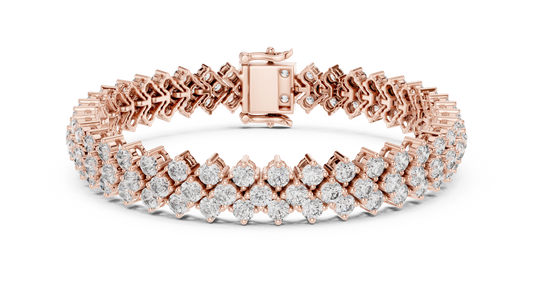Empress Nova Luxe Bracelet | Elite Couture Diamond Stream | Signature Crafted Timeless Shine Architecture