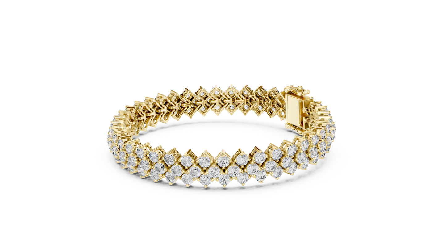 Empress Nova Luxe Bracelet | Elite Couture Diamond Stream | Signature Crafted Timeless Shine Architecture