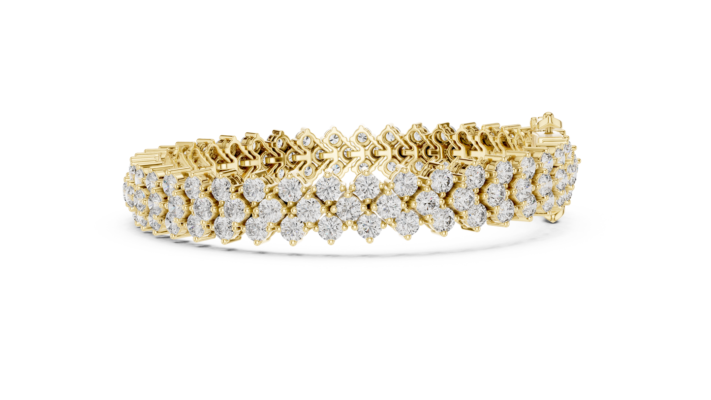 Empress Nova Luxe Bracelet | Elite Couture Diamond Stream | Signature Crafted Timeless Shine Architecture