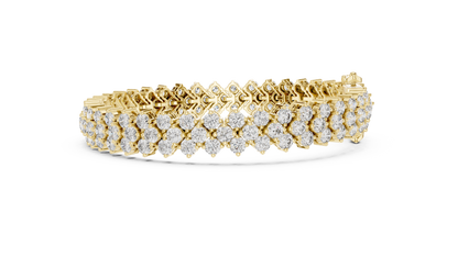Empress Nova Luxe Bracelet | Elite Couture Diamond Stream | Signature Crafted Timeless Shine Architecture