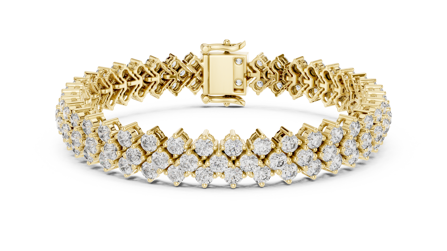 Empress Nova Luxe Bracelet | Elite Couture Diamond Stream | Signature Crafted Timeless Shine Architecture