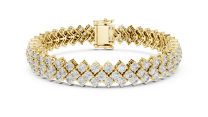 Empress Nova Luxe Bracelet | Elite Couture Diamond Stream | Signature Crafted Timeless Shine Architecture