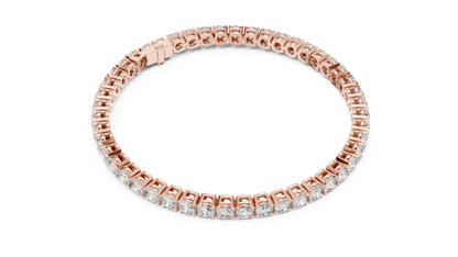 Ultra-luxury tennis bracelet crafted with brilliant Moissanite  diamonds. Available in yellow, rose & white gold Plated for timeless elegance.
