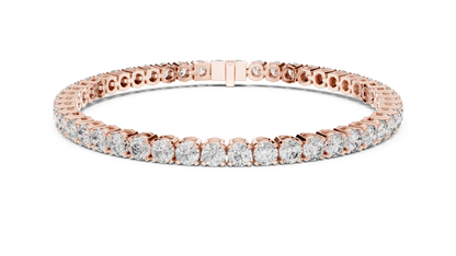 Ultra-luxury tennis bracelet crafted with brilliant Moissanite  diamonds. Available in yellow, rose & white gold Plated for timeless elegance.