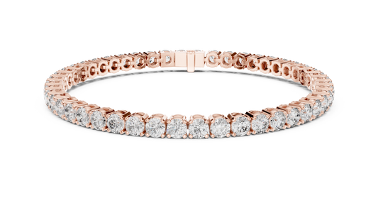 Ultra-luxury tennis bracelet crafted with brilliant Lab Grown diamonds. Available in yellow, rose & white gold for timeless elegance.