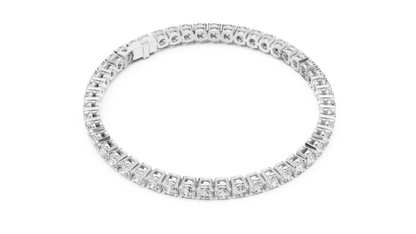 Ultra-luxury tennis bracelet crafted with brilliant Moissanite  diamonds. Available in yellow, rose & white gold Plated for timeless elegance.
