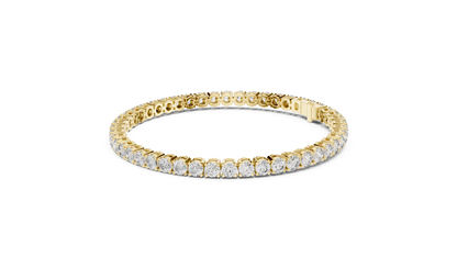 Ultra-luxury tennis bracelet crafted with brilliant Moissanite  diamonds. Available in yellow, rose & white gold Plated for timeless elegance.