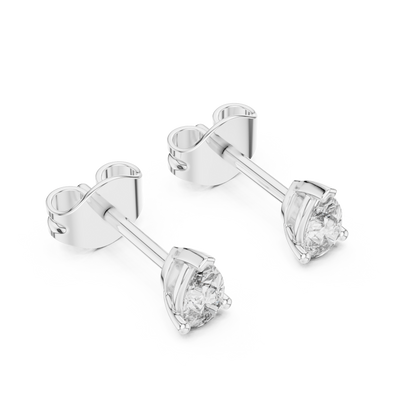 Pear Diamond Stud Earrings in Yellow Gold – Modern Royal Look - 1 Carat Pear Diamond Stud Earrings – Premium Bridal Choice