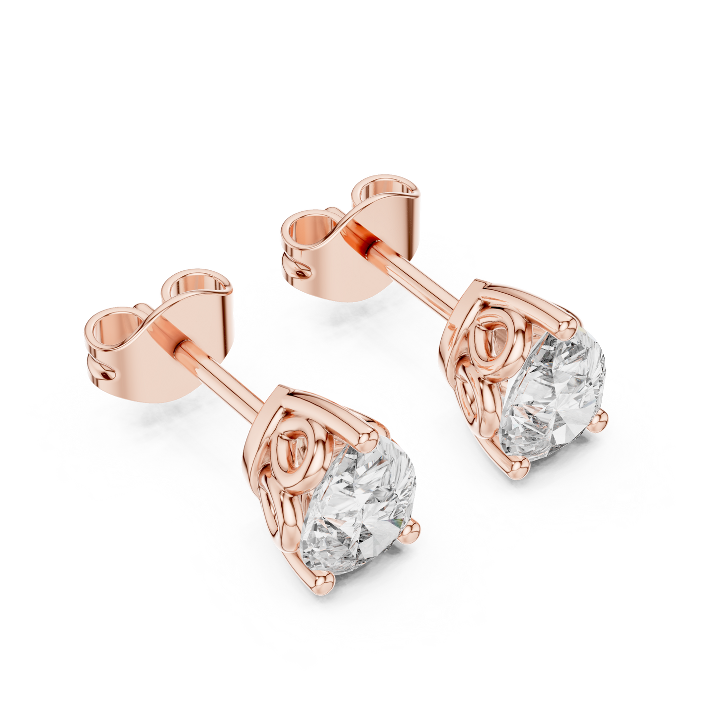 Perfect Diamond Stud Earrings – Anniversary Gift Special - Affordable Diamond Stud Earrings – Luxury on Budget