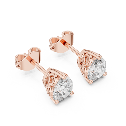 Perfect Diamond Stud Earrings – Anniversary Gift Special - Affordable Diamond Stud Earrings – Luxury on Budget