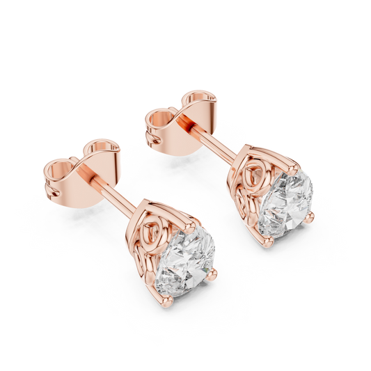 Perfect Diamond Stud Earrings – Anniversary Gift Special - Affordable Diamond Stud Earrings – Luxury on Budget