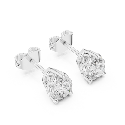 Perfect Diamond Stud Earrings – Anniversary Gift Special - Affordable Diamond Stud Earrings – Luxury on Budget