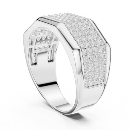Empire Pavé Diamond Ring | Men’s High End Band | Unmatched Shine With Executive Power