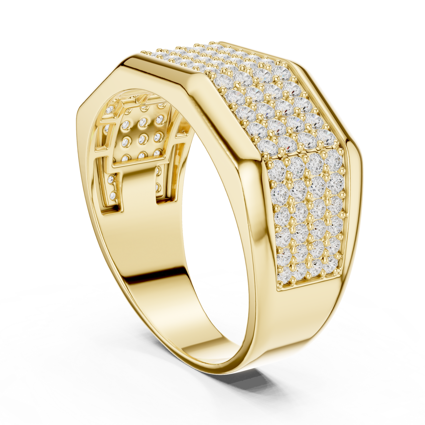Empire Pavé Diamond Ring | Men’s High End Band | Unmatched Shine With Executive Power