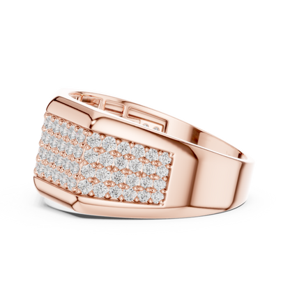 Empire Pavé Diamond Ring | Men’s High End Band | Unmatched Shine With Executive Power