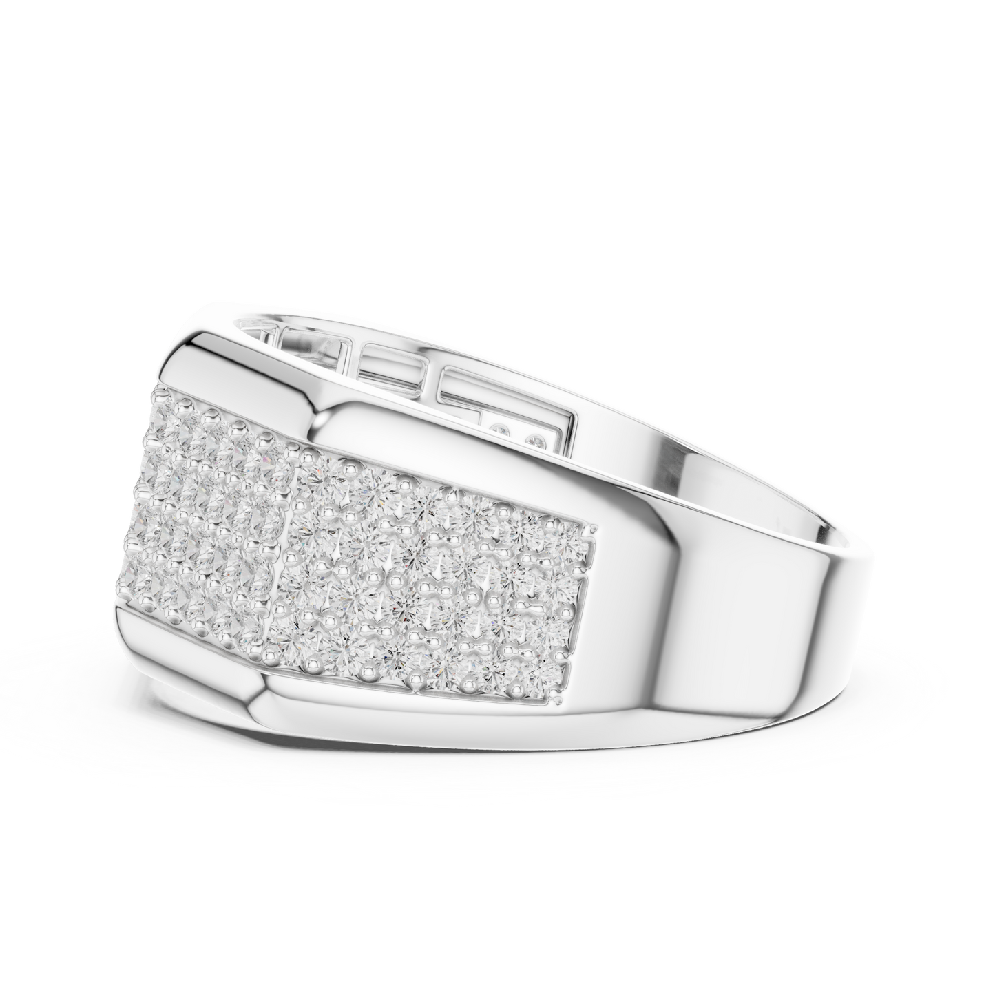 Empire Pavé Diamond Ring | Men’s High End Band | Unmatched Shine With Executive Power