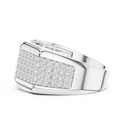 Empire Pavé Diamond Ring | Men’s High End Band | Unmatched Shine With Executive Power