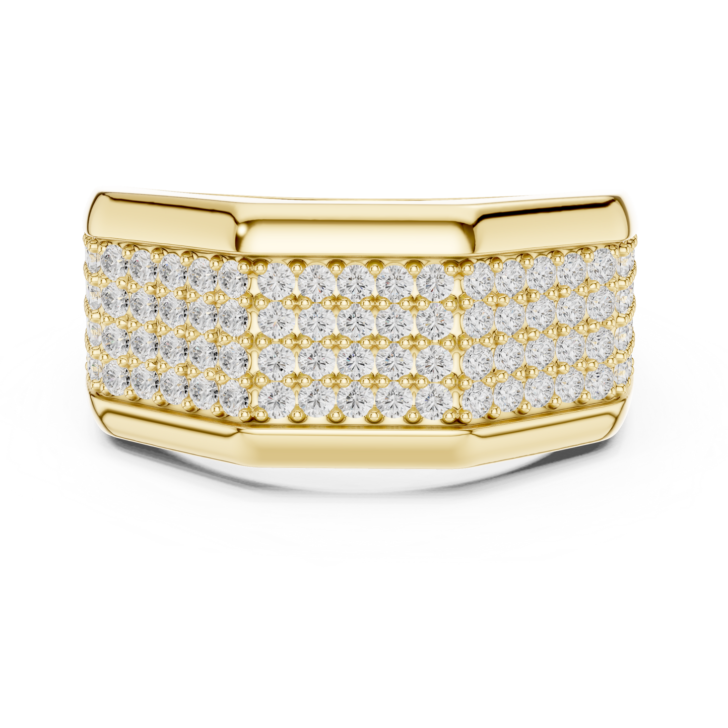 Empire Pavé Diamond Ring | Men’s High End Band | Unmatched Shine With Executive Power