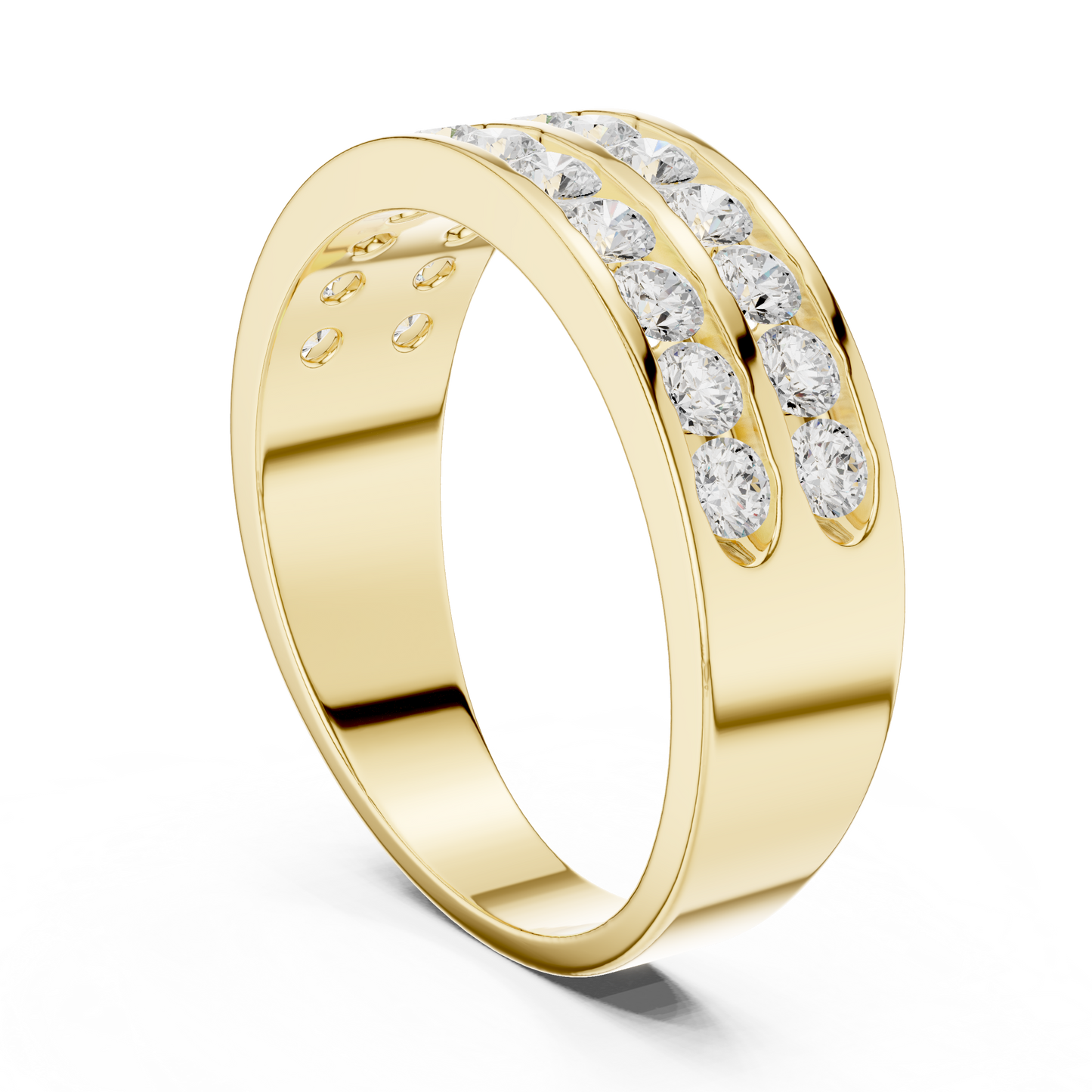 Eternal Power Band of Brilliance - Sovereign Spark Diamond Statement - Infinite Reign Diamond Band