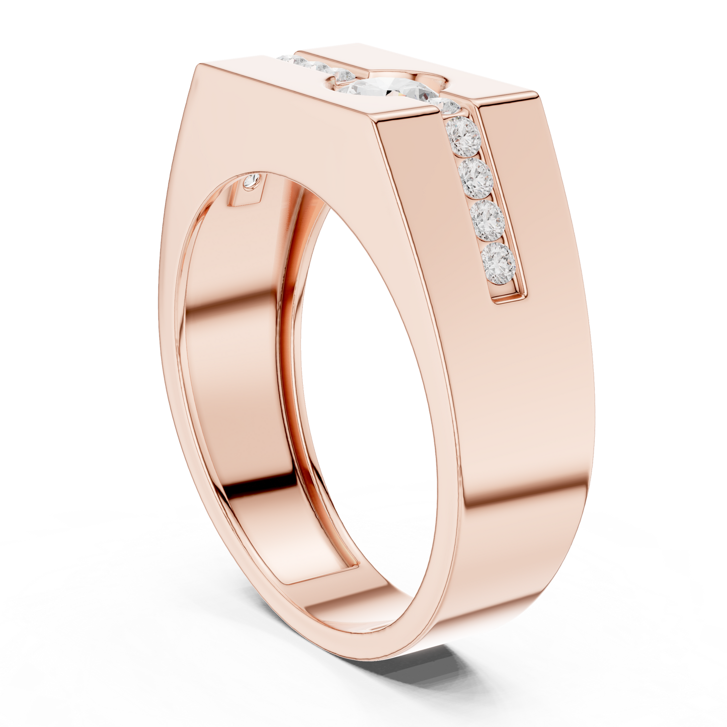 Statement diamond masterpiece ring | Bold luxury strength presence | Designed for confident modern men
