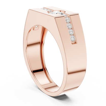 Statement diamond masterpiece ring | Bold luxury strength presence | Designed for confident modern men