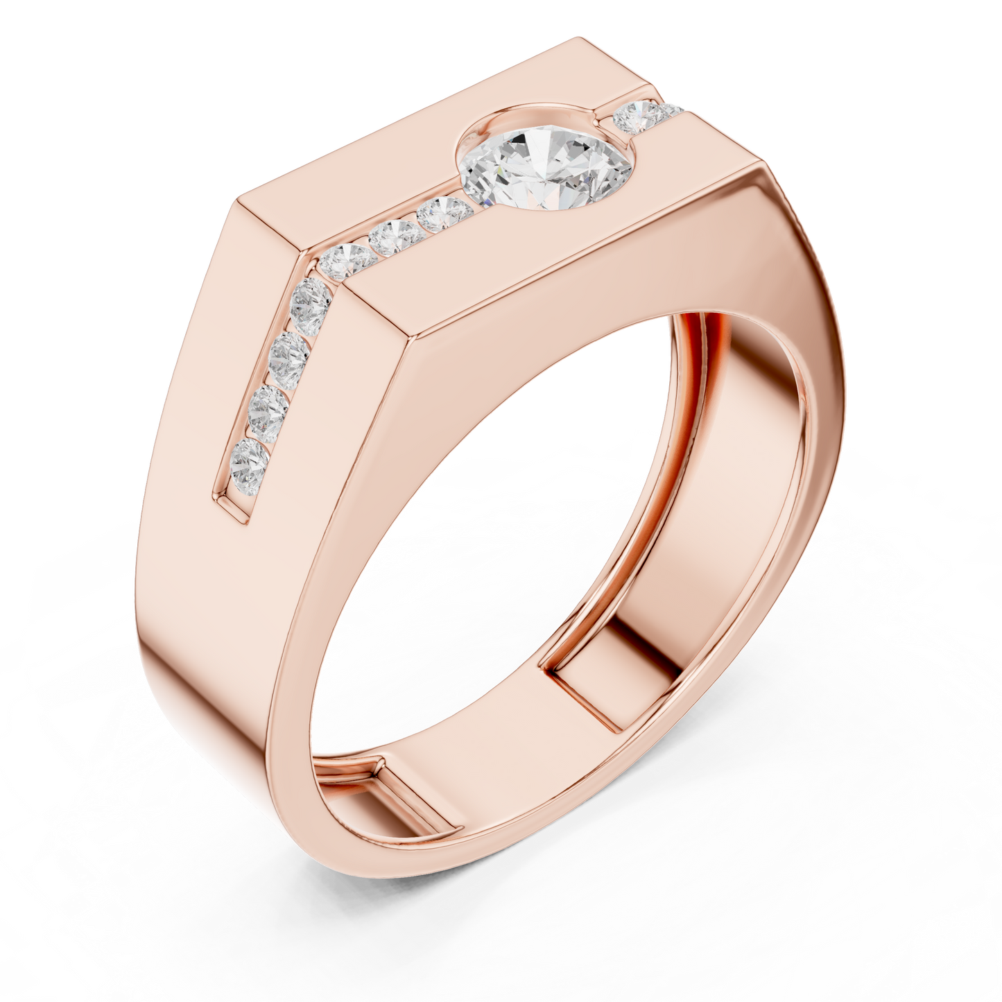 Statement diamond masterpiece ring | Bold luxury strength presence | Designed for confident modern men