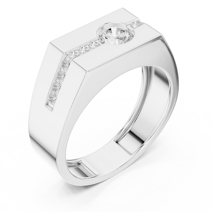 Statement diamond masterpiece ring | Bold luxury strength presence | Designed for confident modern men