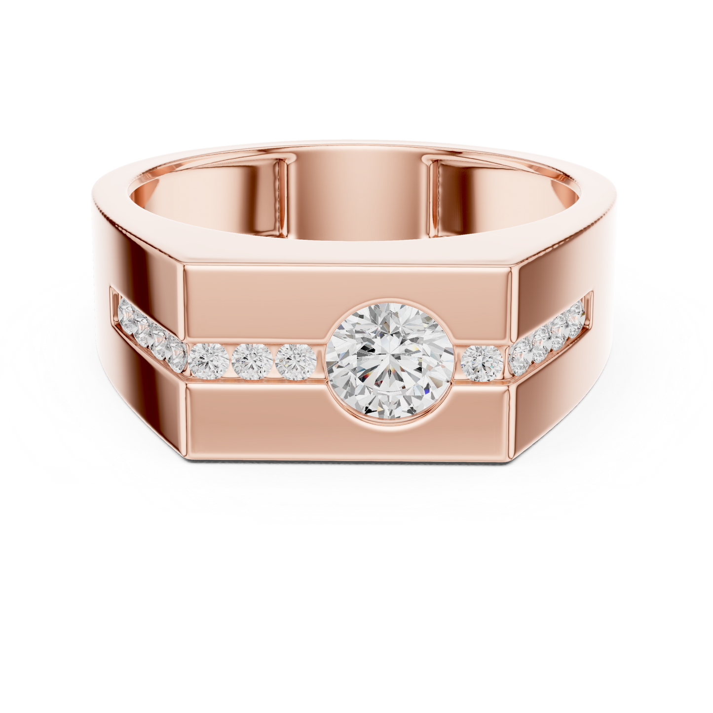 Statement diamond masterpiece ring | Bold luxury strength presence | Designed for confident modern men