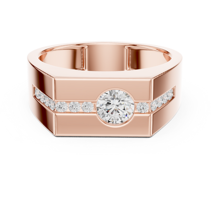 Statement diamond masterpiece ring | Bold luxury strength presence | Designed for confident modern men