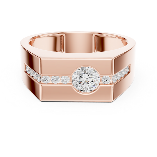 Statement diamond masterpiece ring | Bold luxury strength presence | Designed for confident modern men