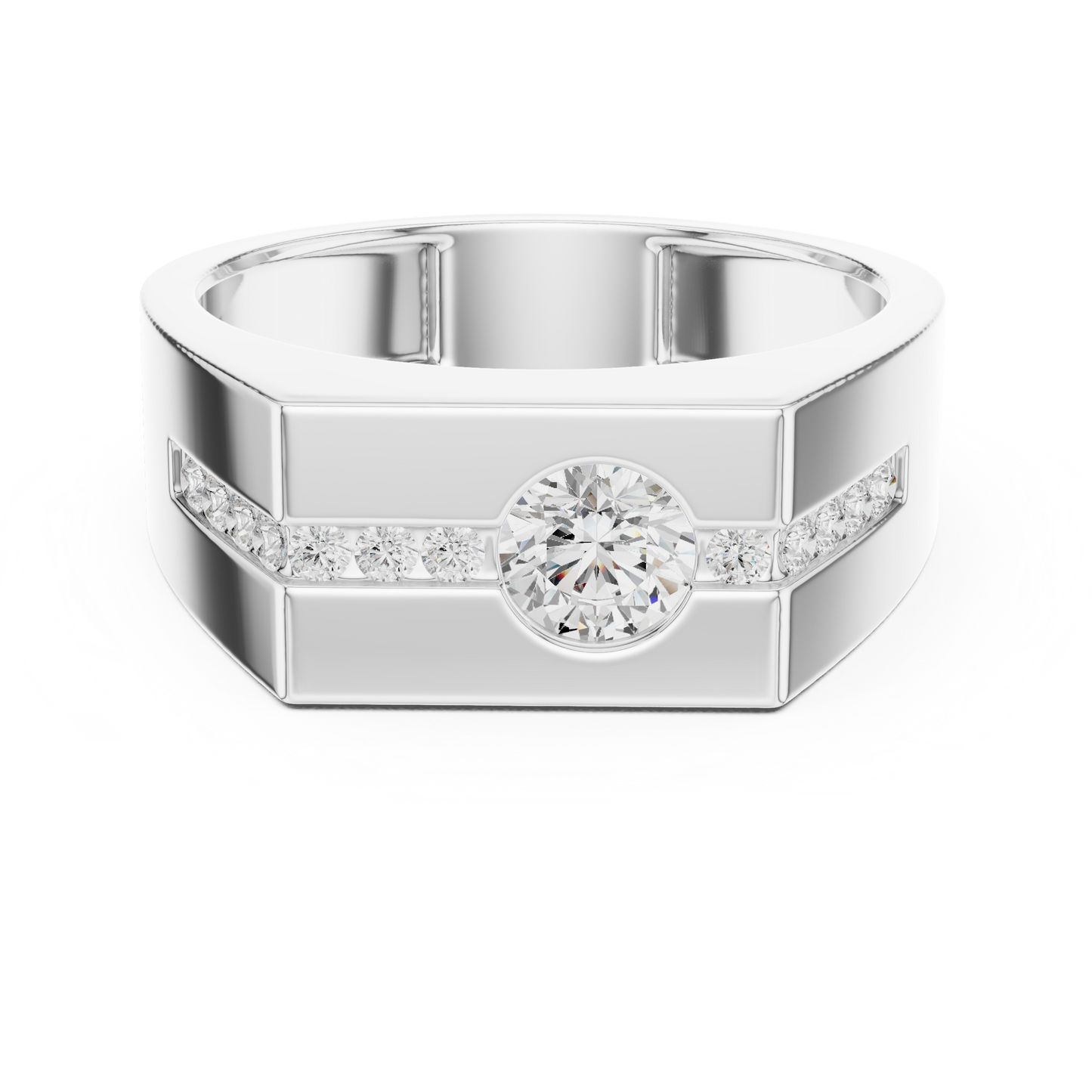 Statement diamond masterpiece ring | Bold luxury strength presence | Designed for confident modern men