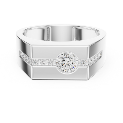 Statement diamond masterpiece ring | Bold luxury strength presence | Designed for confident modern men