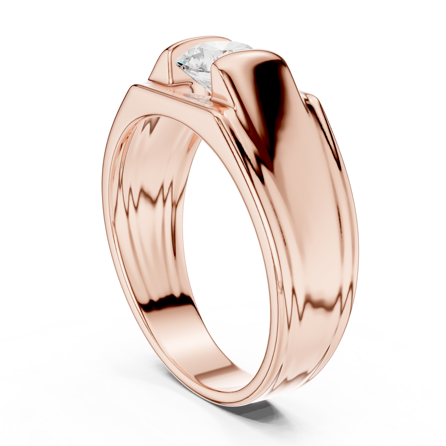 Imperium Solitaire Dominance | Ring Strong Contours | Band Crafted For Kings