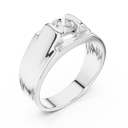 Imperium Solitaire Dominance | Ring Strong Contours | Band Crafted For Kings