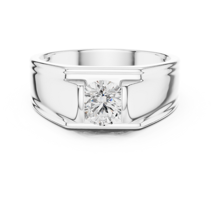 Imperium Solitaire Dominance | Ring Strong Contours | Band Crafted For Kings