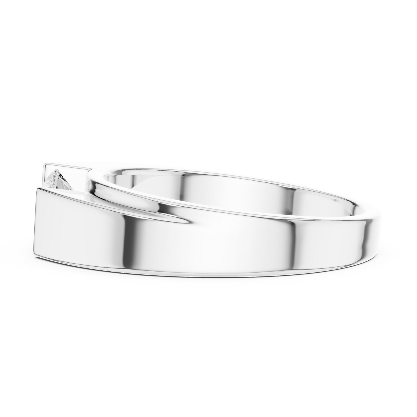 Classic Solitaire Diamond Ring | Masculine Men’s Luxury Band | Timeless Modern Engagement Jewelry