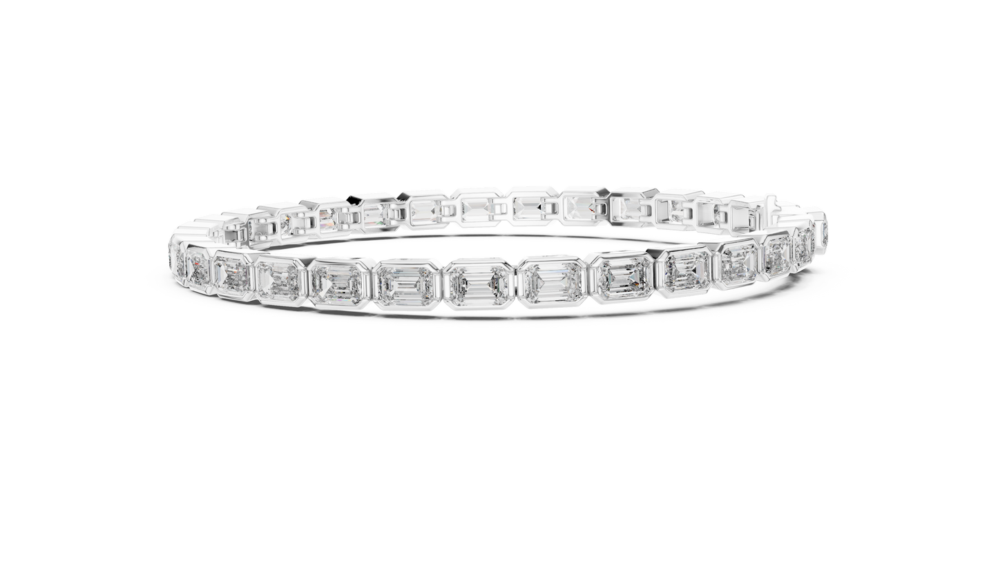 Elite Emerald Diamond - Tennis Bracelet Heirloom - Lab Grown Diamond Jewelry